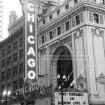 Chicago theater photograph black an..
